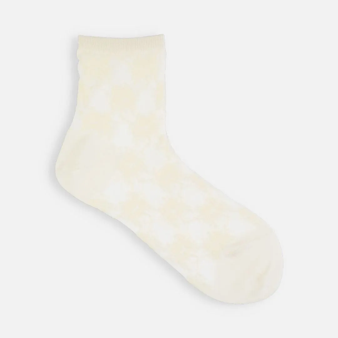 011132969 Fantasy Floral Sheer Ankle Socks