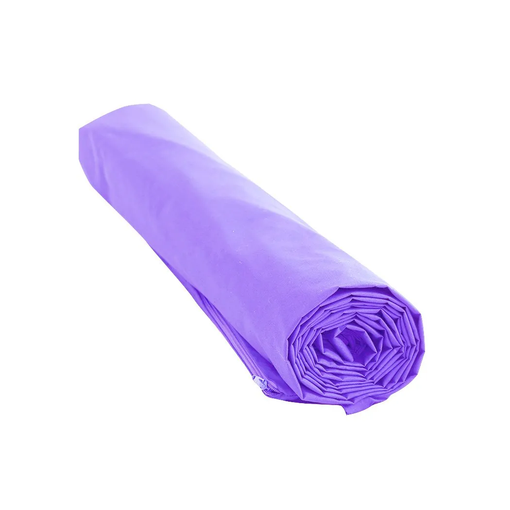 121x91cm Anti Anxiety Weighted Blanket Blankets Bamboo Cover Only Purple