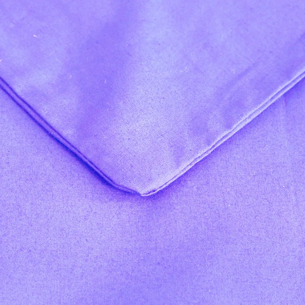 121x91cm Anti Anxiety Weighted Blanket Blankets Bamboo Cover Only Purple