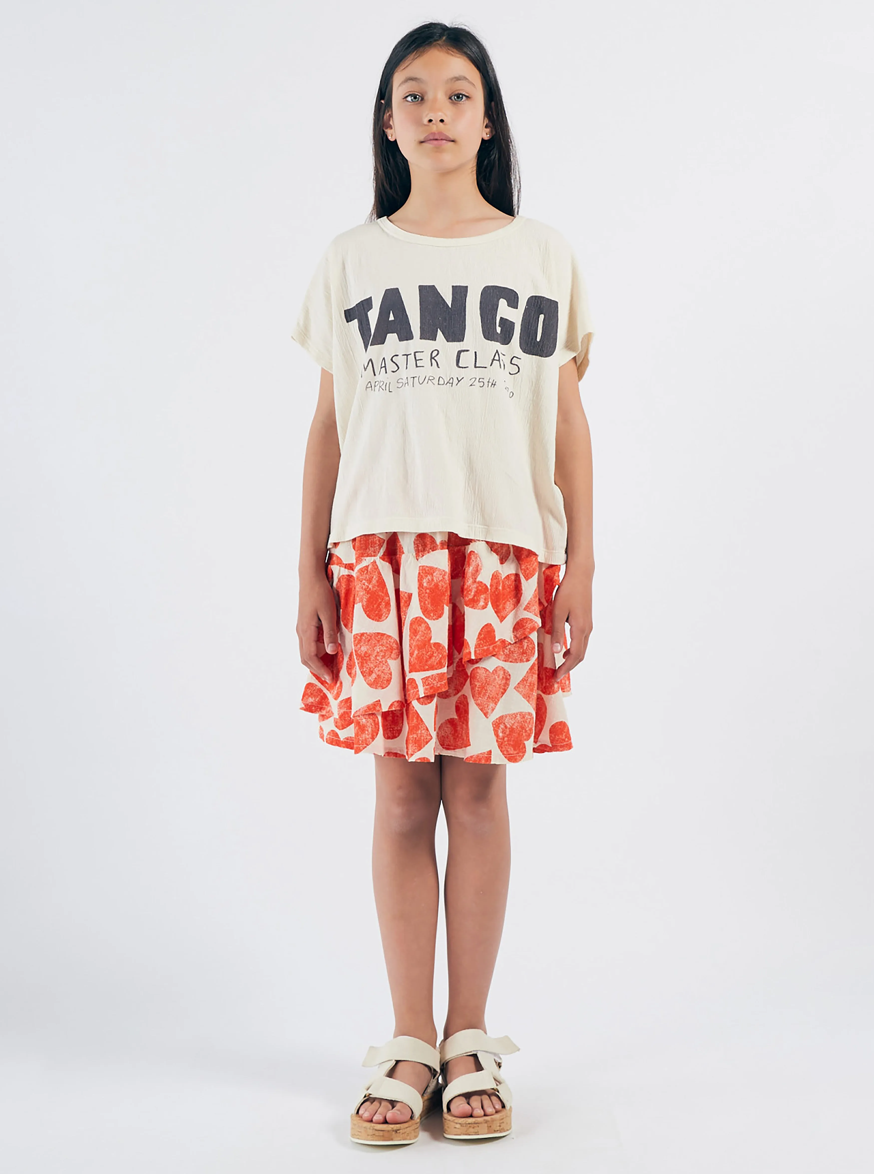 [2/3y] Bobo Choses Heart Print Skirt