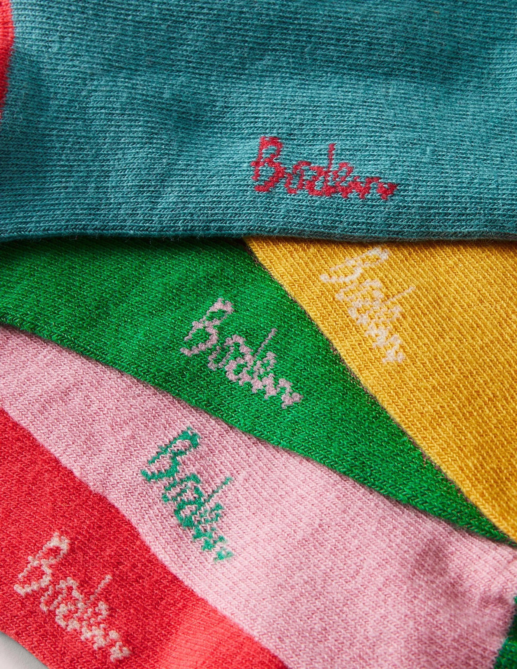 5 Pack Trainer Socks-Multi Rainbow