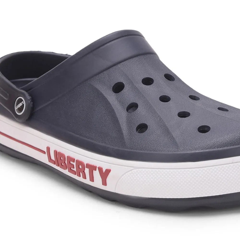 A-HA Navy Blue Casual Slip-on Clogs For Men LITEWALK By Liberty