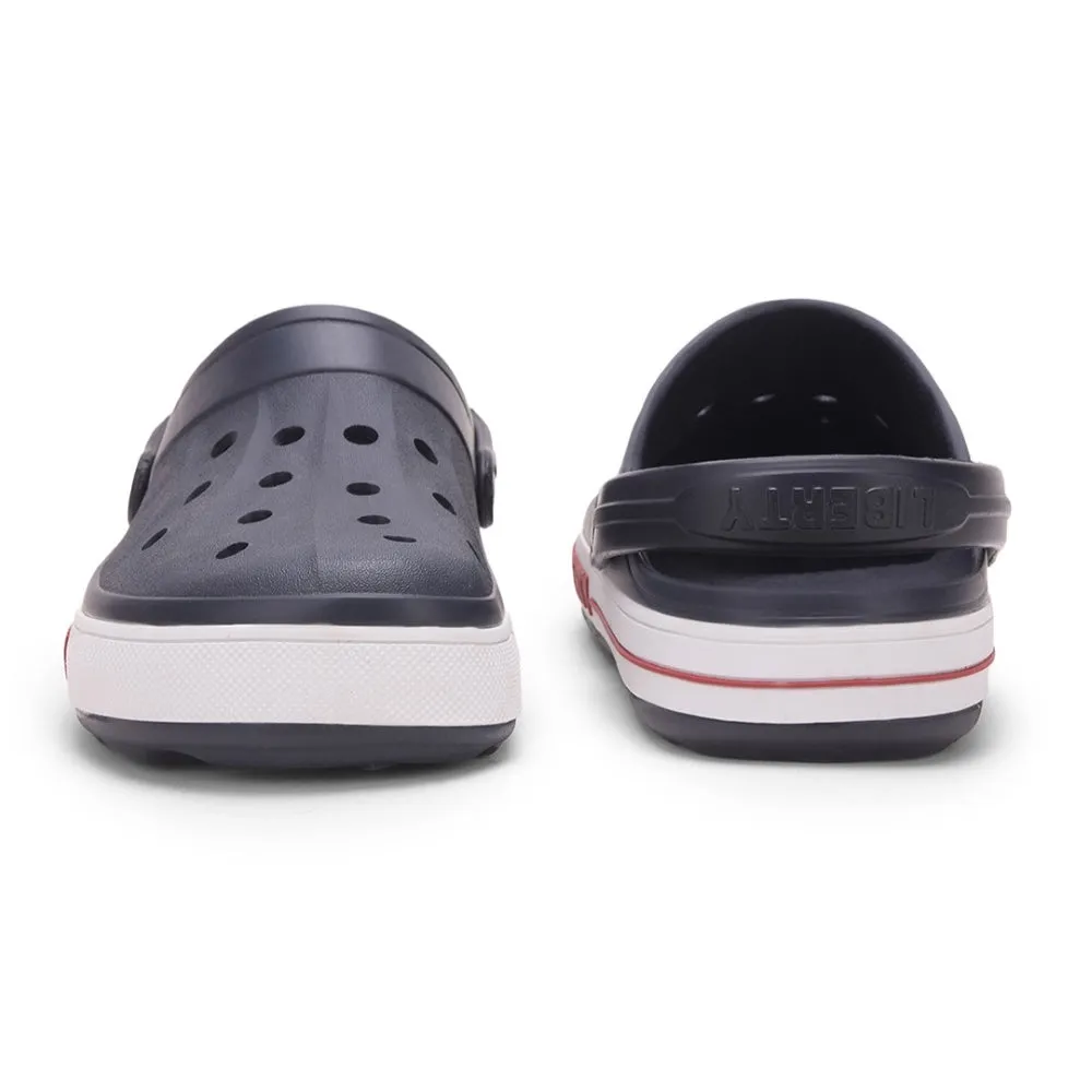 A-HA Navy Blue Casual Slip-on Clogs For Men LITEWALK By Liberty