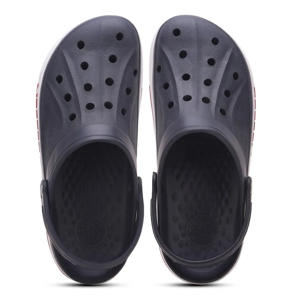 A-HA Navy Blue Casual Slip-on Clogs For Men LITEWALK By Liberty