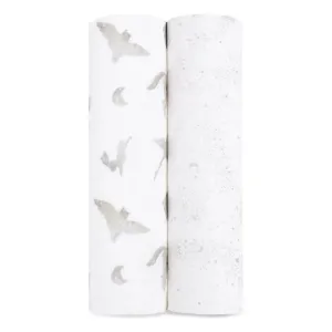 ADEN   ANAIS Large Swaddles 2 Pack Cotton - Map the Stars