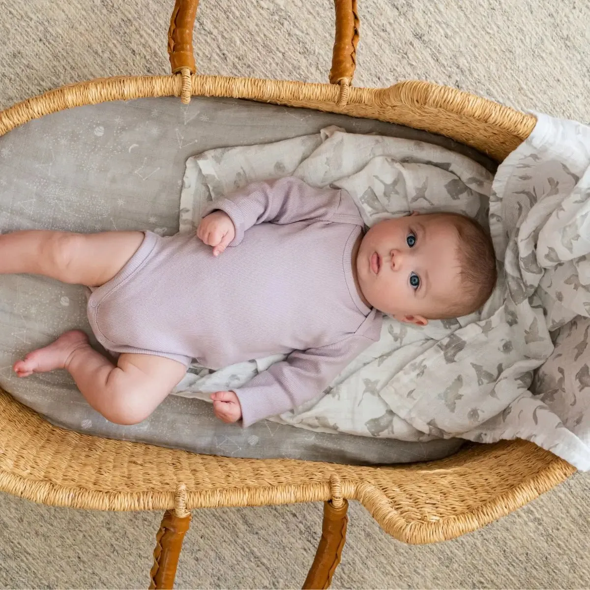 ADEN   ANAIS Large Swaddles 2 Pack Cotton - Map the Stars