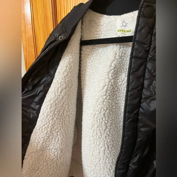 Aerie Offline Puffer Bomber Jacket