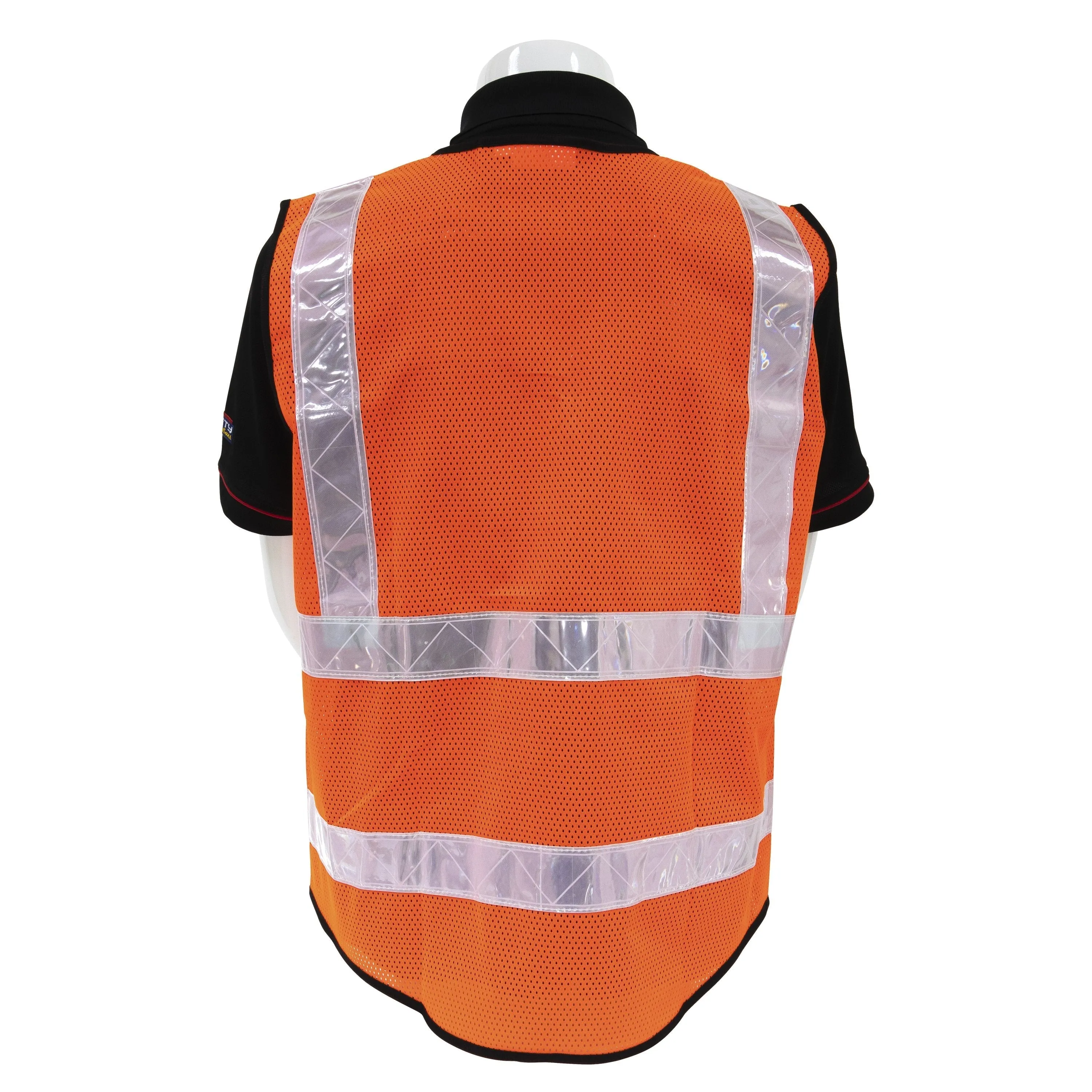 AL-Gard SVP2OB Class 2 Breathable Mesh type High Visibility Orange Safety Vest