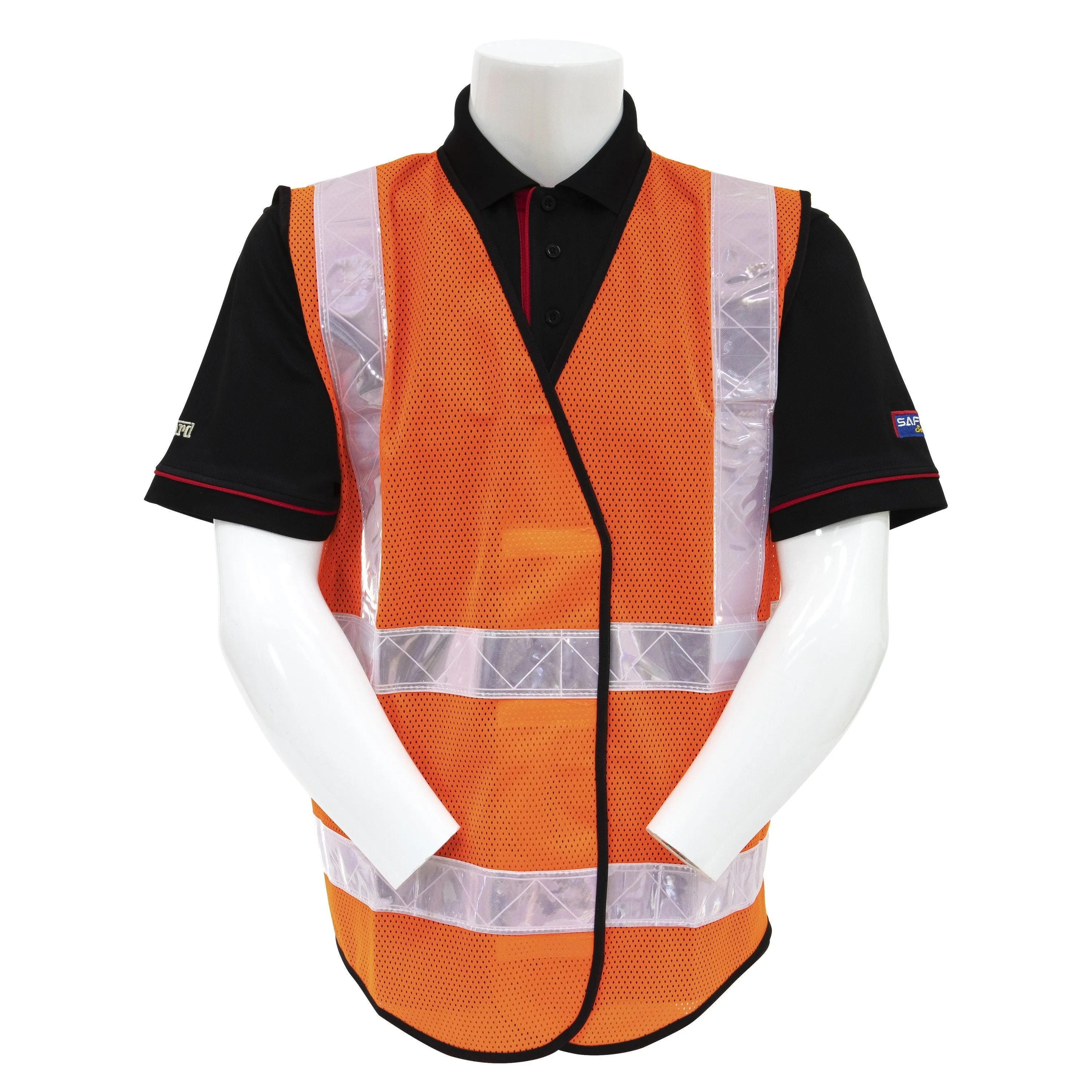 AL-Gard SVP2OB Class 2 Breathable Mesh type High Visibility Orange Safety Vest
