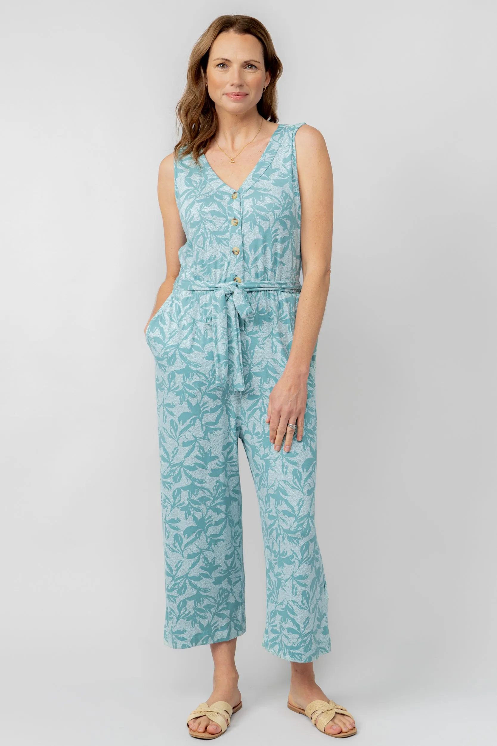 Allium Jersey Printed Jumpsuit