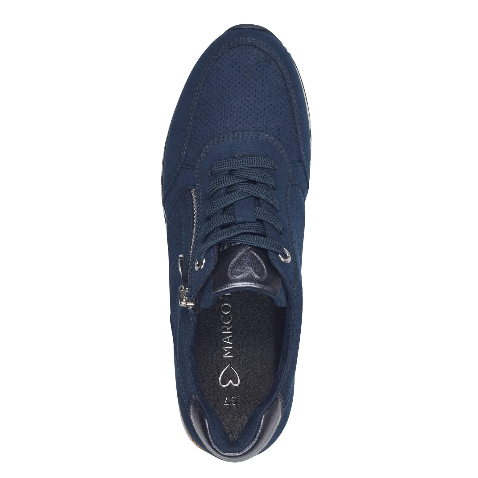 Amelia Cork Trim  Trainer - Navy