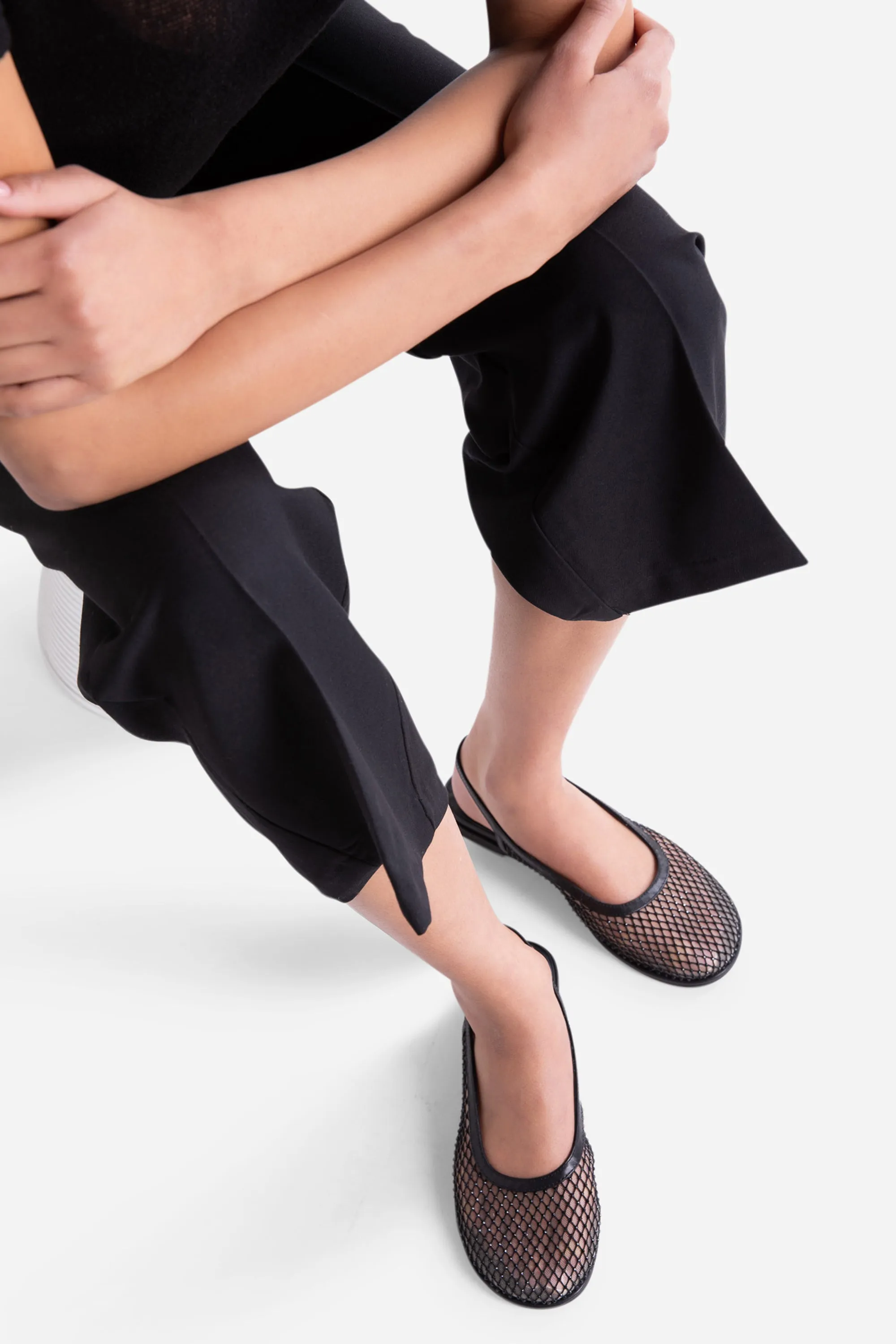 ANNA MESH SLINGBACK BALLET FLAT