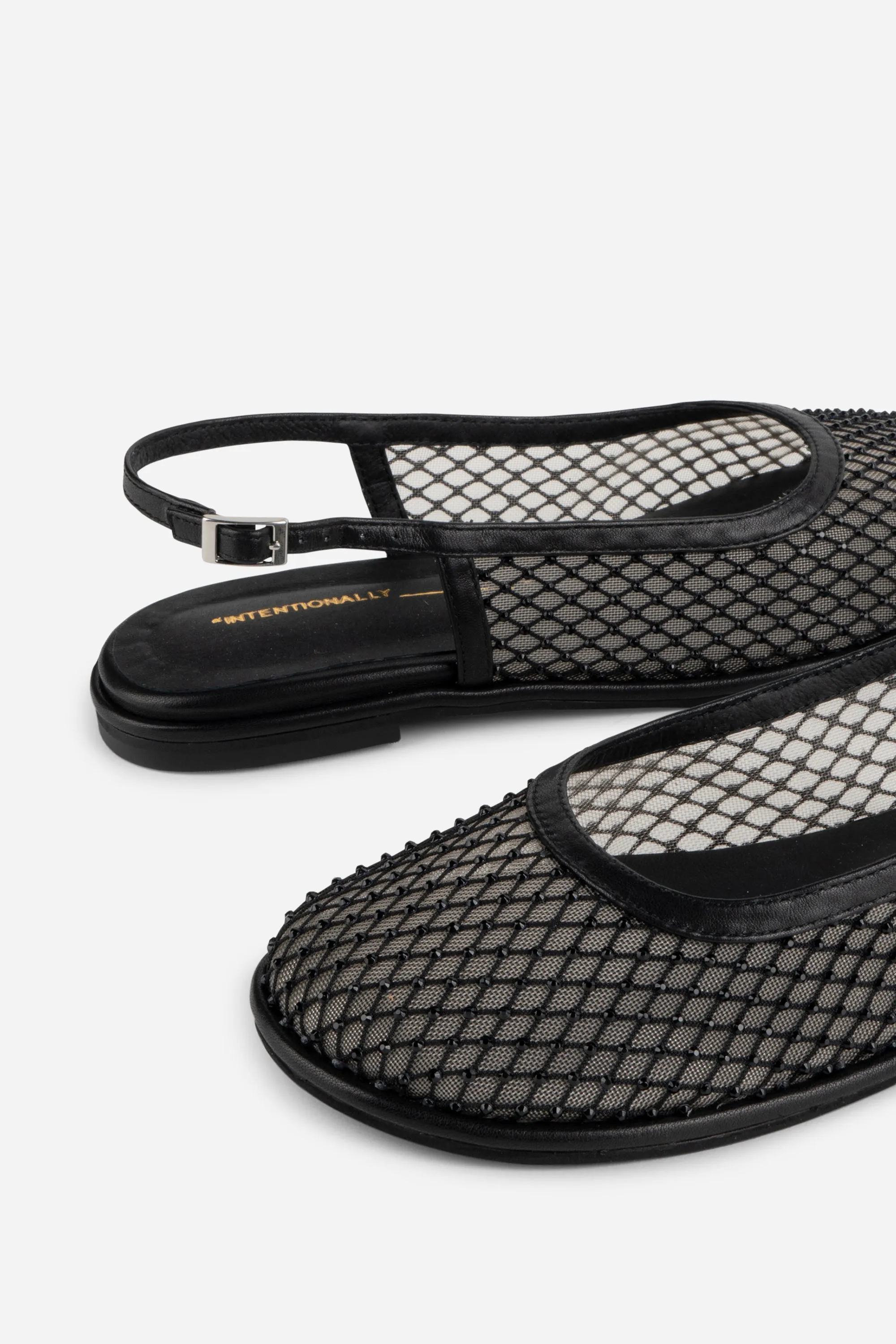 ANNA MESH SLINGBACK BALLET FLAT
