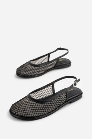 ANNA MESH SLINGBACK BALLET FLAT