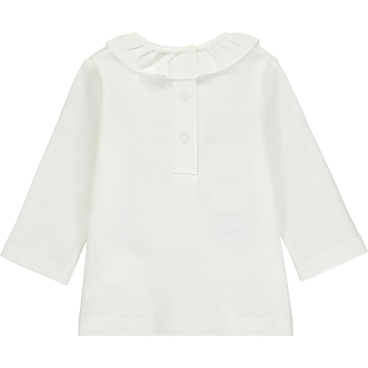 Baby Girl Ivory Cotton Top