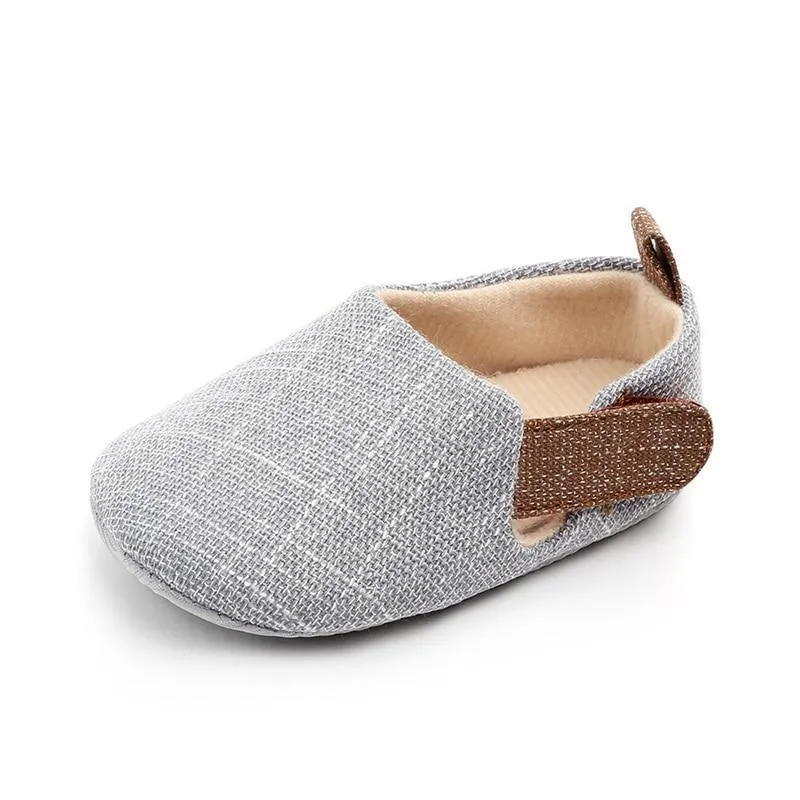 Baby Unisex Shoes Infant Soft First Walkers Nonslip Indoor Outdoor Shoes Cotton Fabric Prewalkers