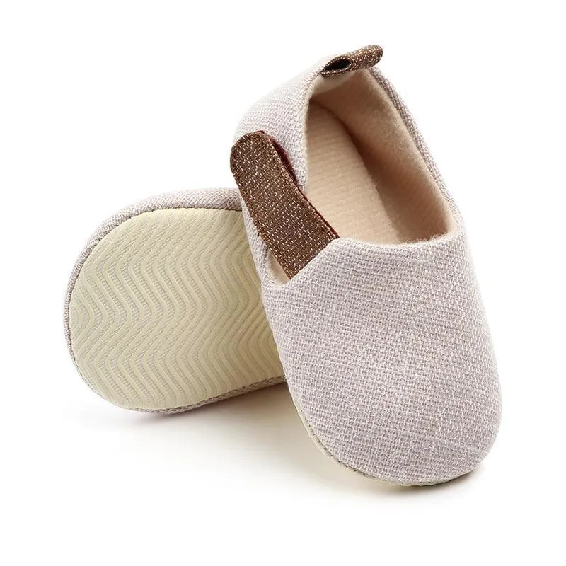 Baby Unisex Shoes Infant Soft First Walkers Nonslip Indoor Outdoor Shoes Cotton Fabric Prewalkers