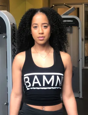 BAMN Black Crop Top Tank
