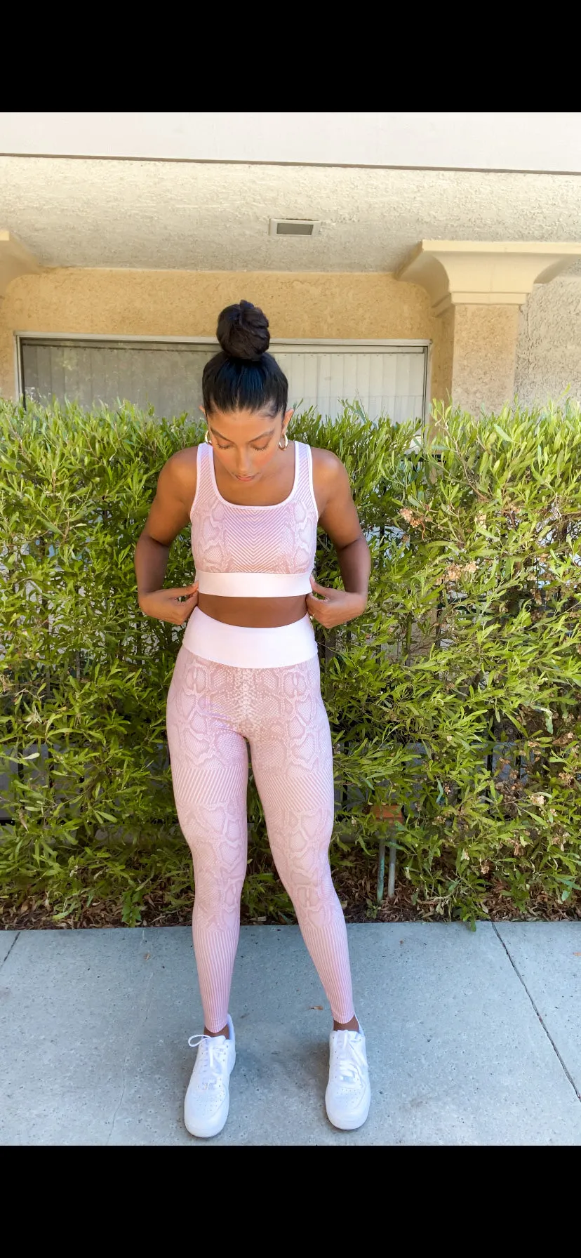 BAMN Snake Print Yoga Set