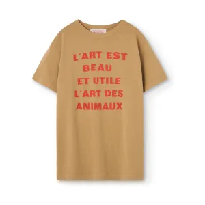 Big Rooster Relaxed T-Shirt Brown