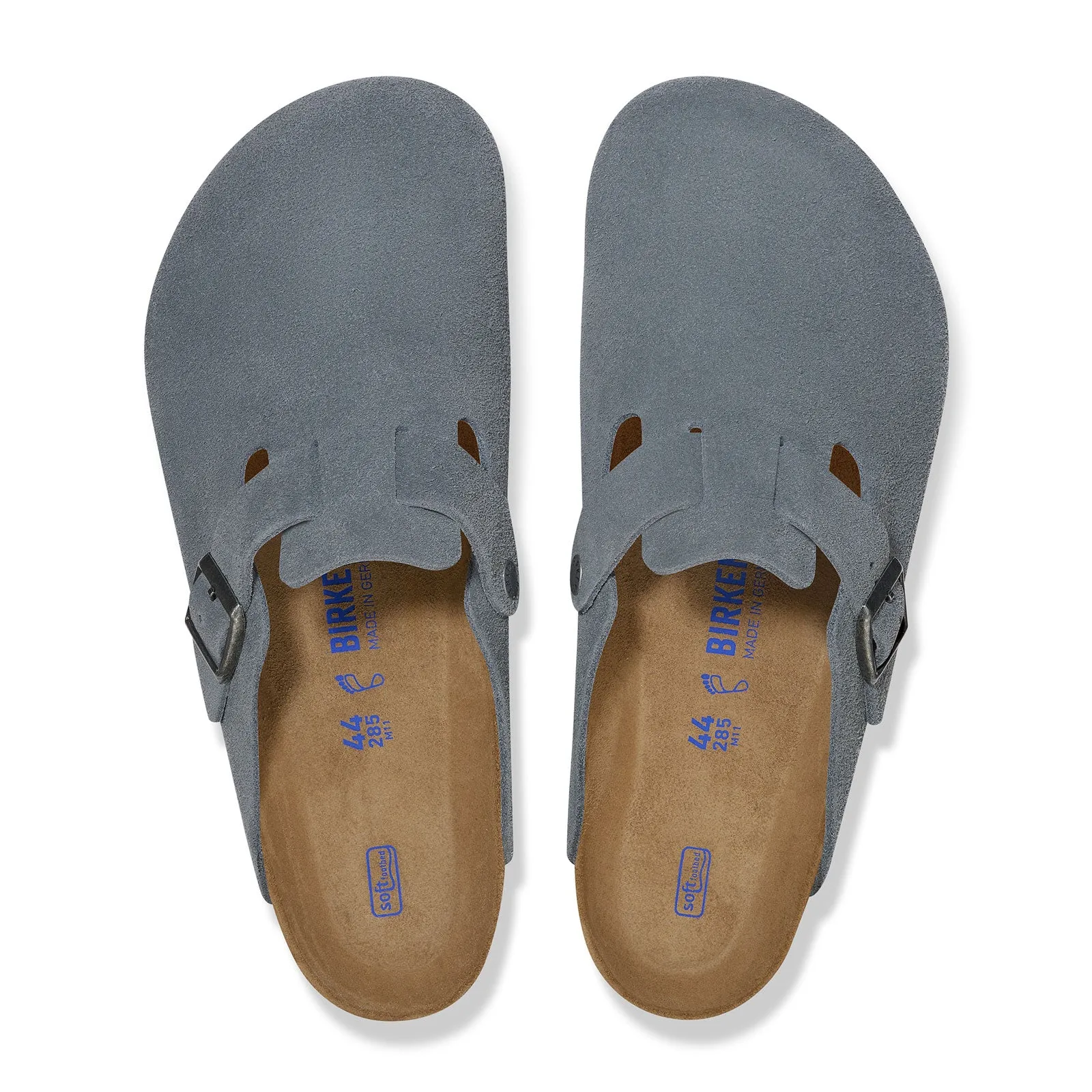 Birkenstock Boston Clog (Men) - Basalt Gray Suede