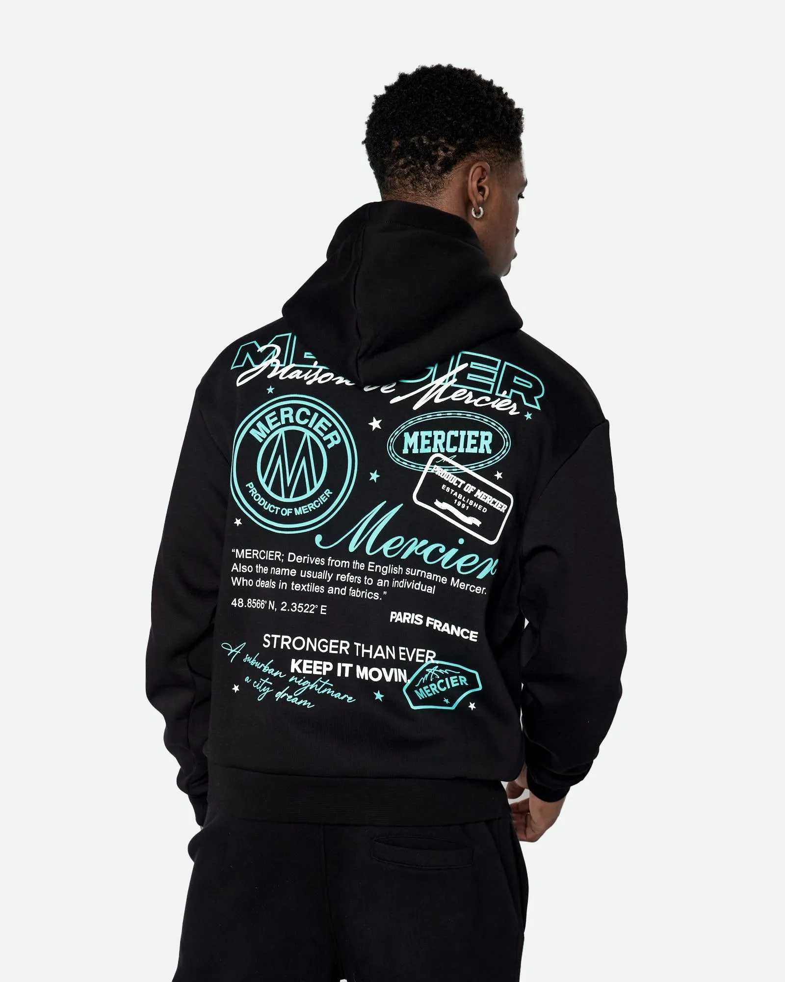 Black Tiffany Caruso 2.0 Relaxed Hoodie