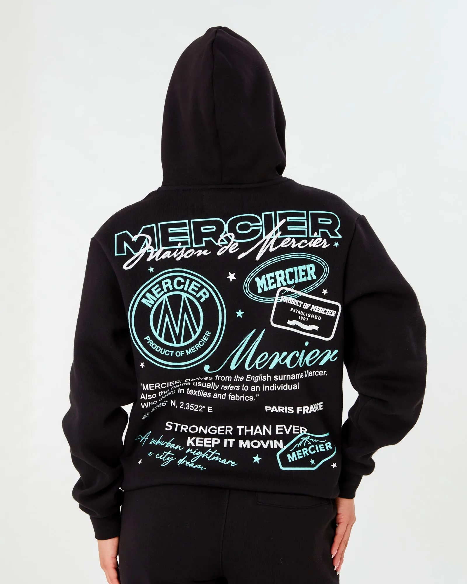 Black Tiffany Caruso 2.0 Relaxed Hoodie
