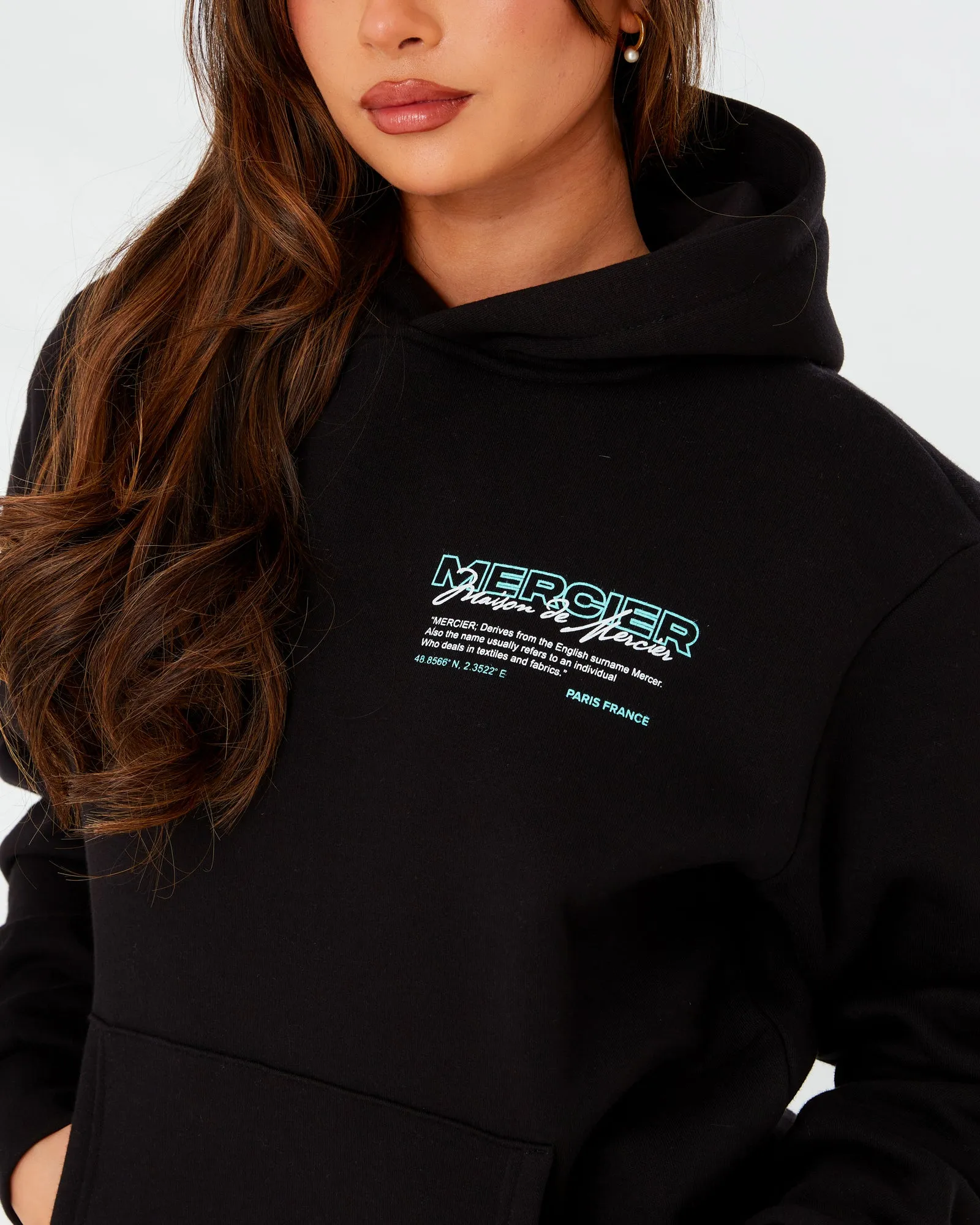 Black Tiffany Caruso 2.0 Relaxed Hoodie