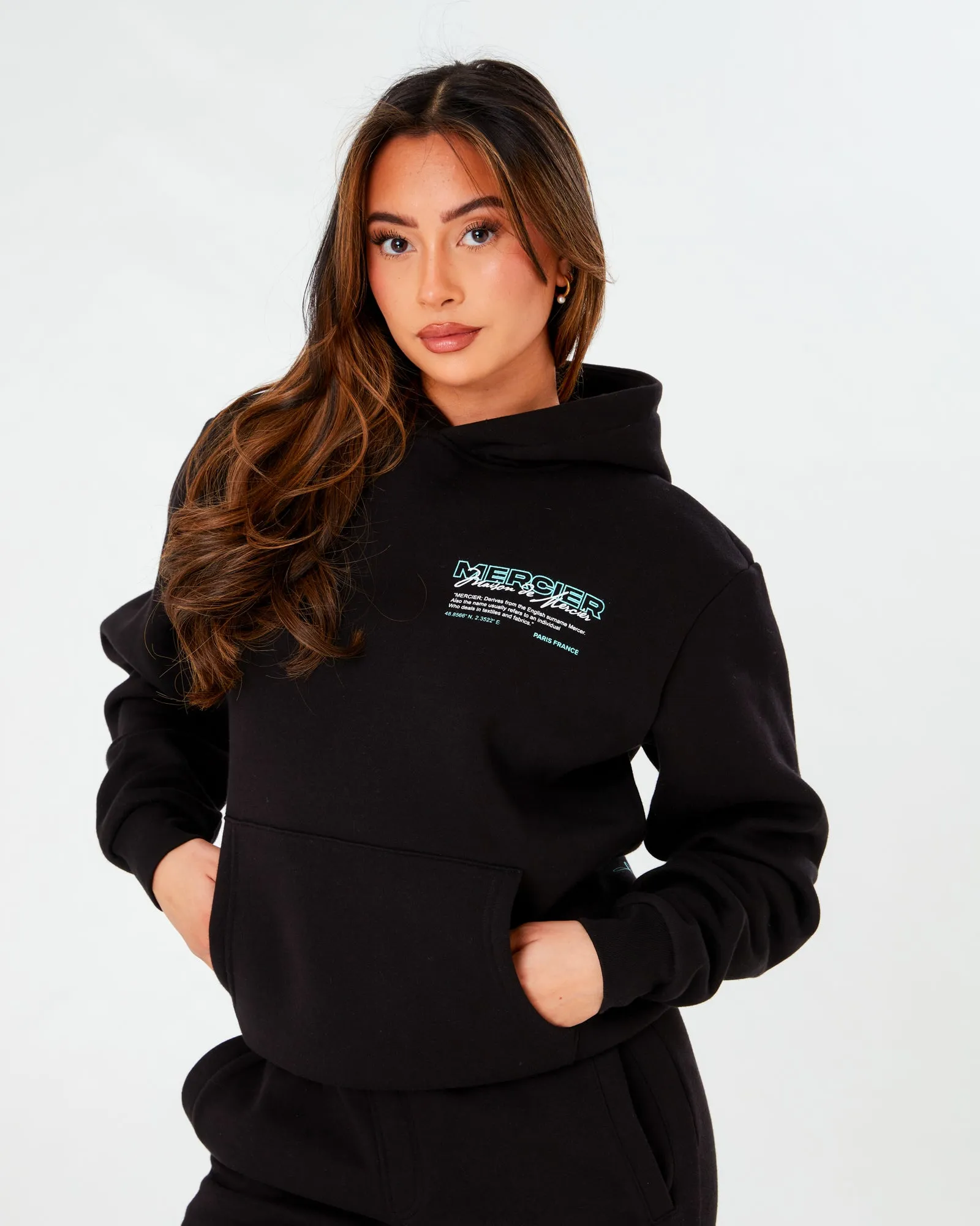 Black Tiffany Caruso 2.0 Relaxed Hoodie