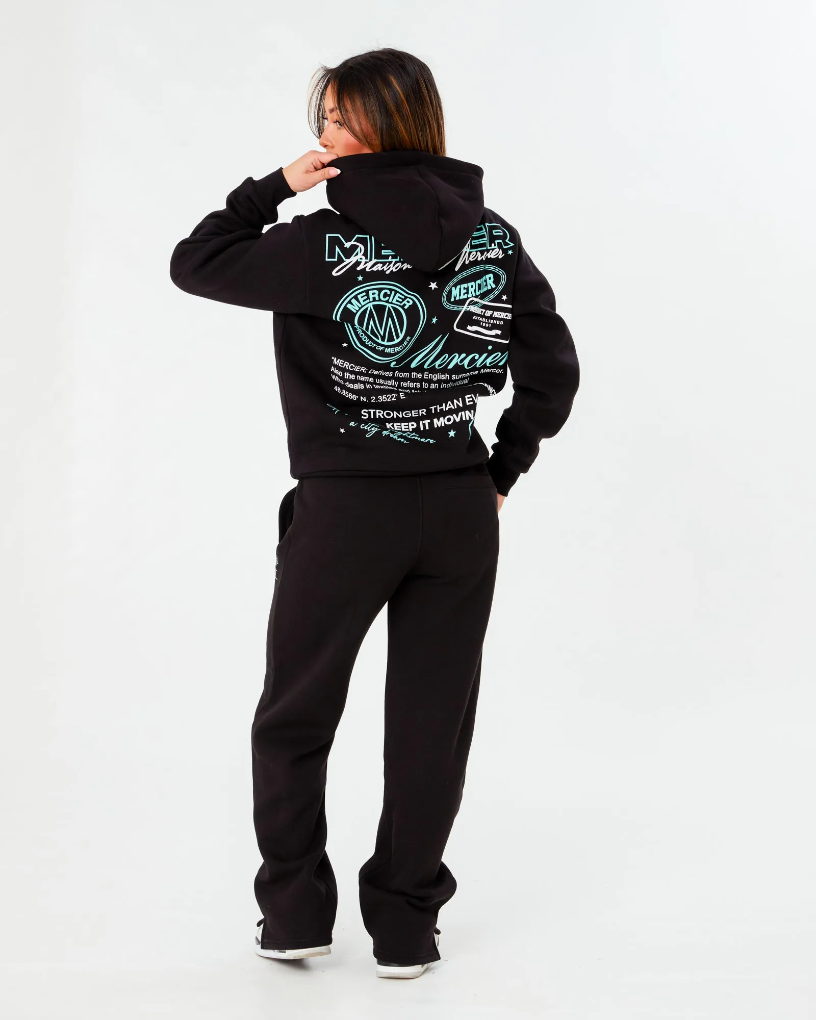 Black Tiffany Caruso 2.0 Relaxed Hoodie