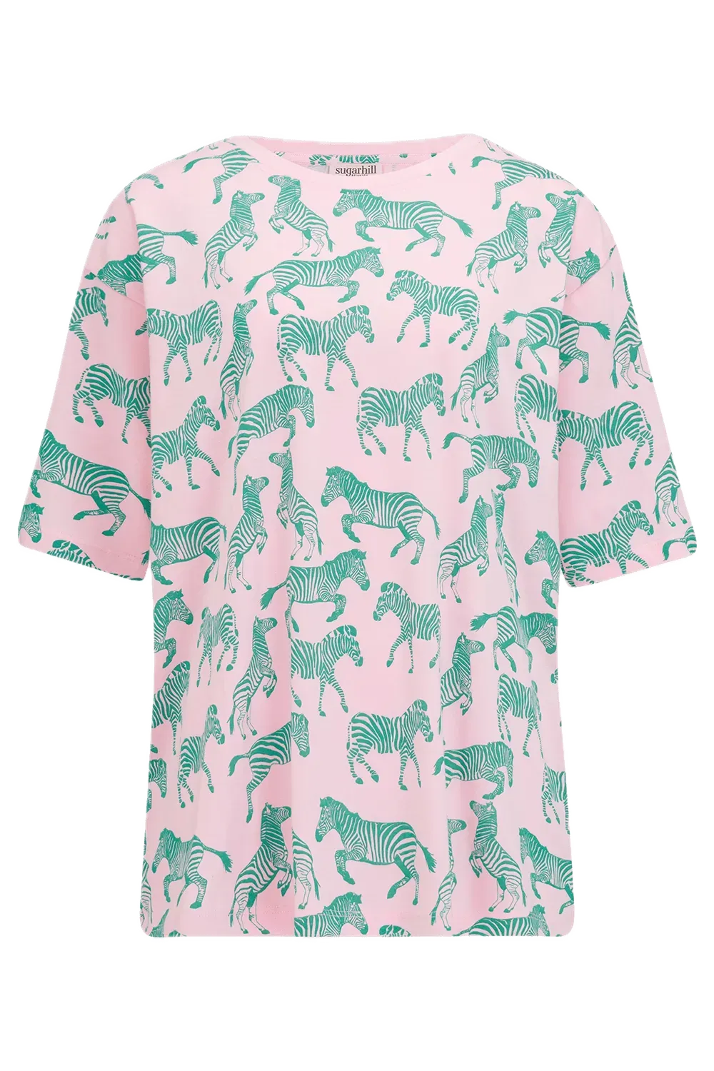 Camiseta Sugarhill Kinsley Relaxed Zebra Repeat