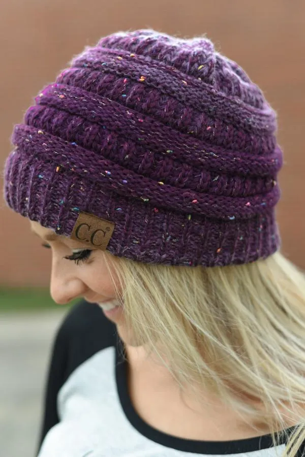 CC Beanie - Purple Speckle