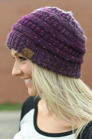 CC Beanie - Purple Speckle