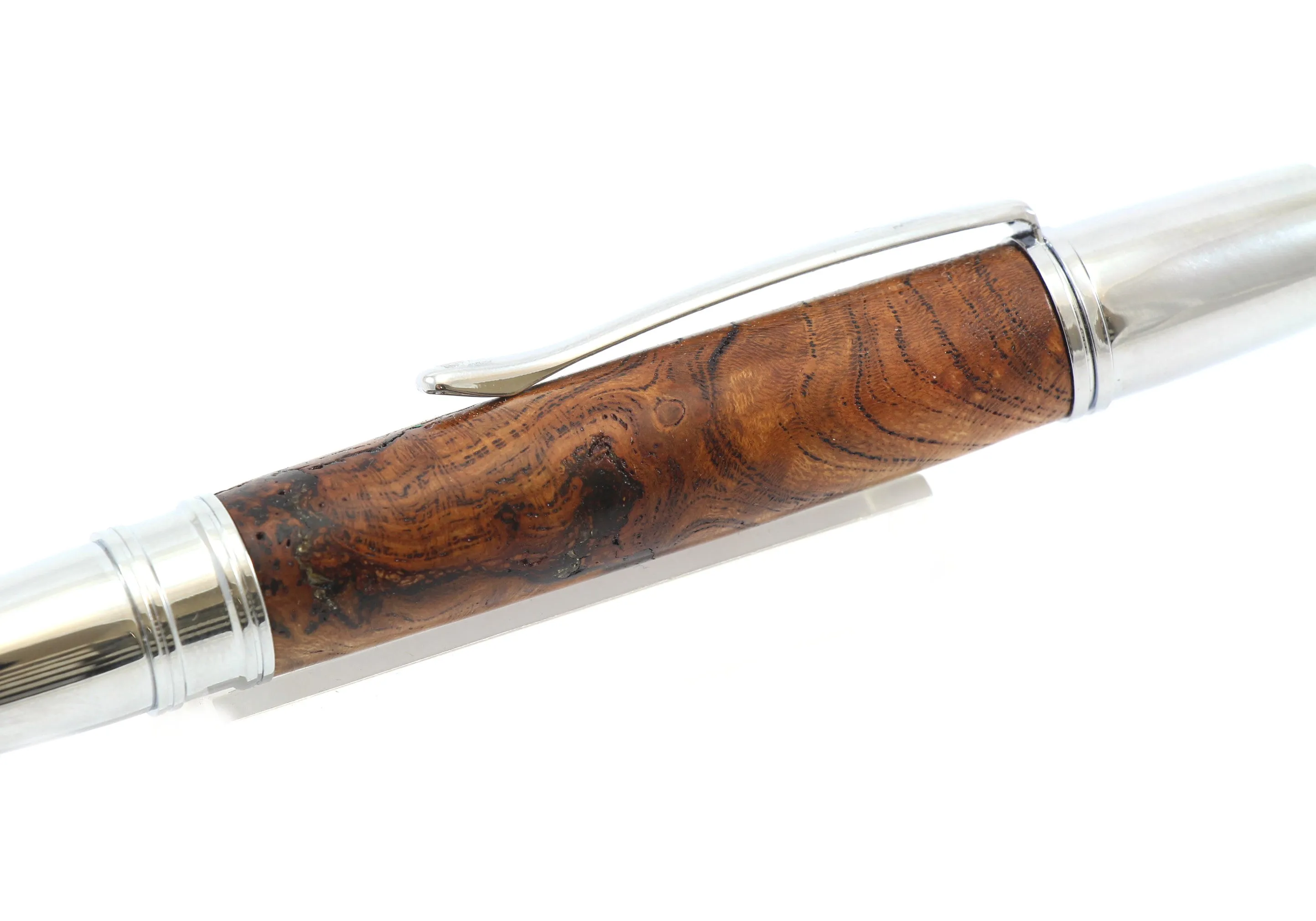 Chrome Burl Ballpoint Pen