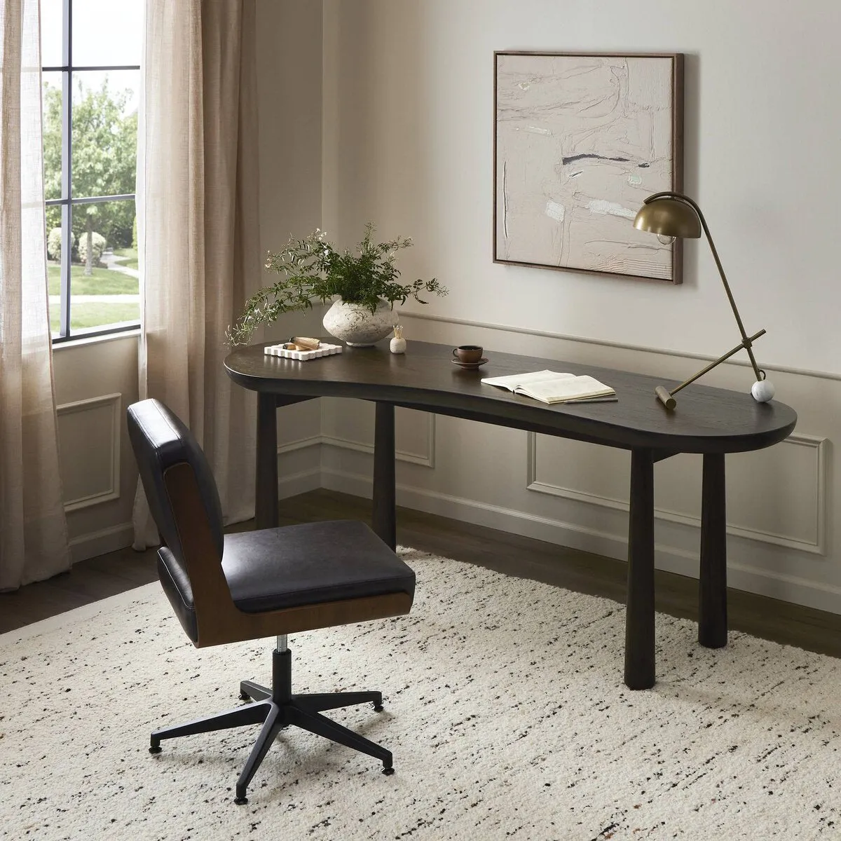 Clara Desk - Sienna Brown Oak
