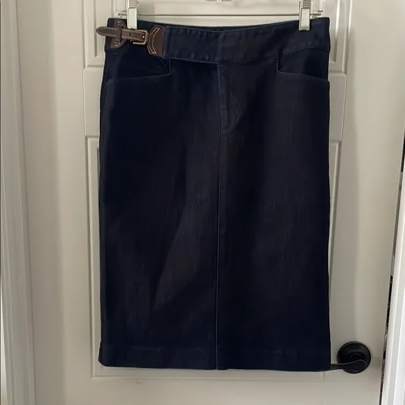 Classic Lauren Jean Co. Dark Denim Skirt