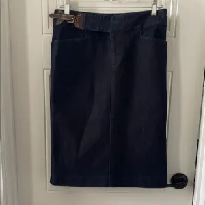 Classic Lauren Jean Co. Dark Denim Skirt