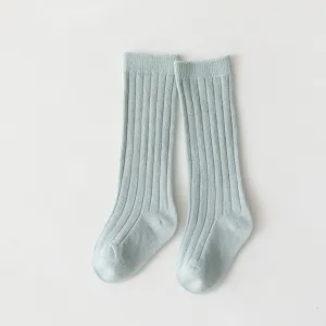 Cotton Breathable Soft Solid Colour Stockings for Baby Boys and Girls - 18 Colours