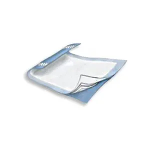 CS/6BG (10EA/BG)  WINGS FLUFF AND POLYMER BREATHABLE UNDERPAD 30" X 36" LT. BLUE