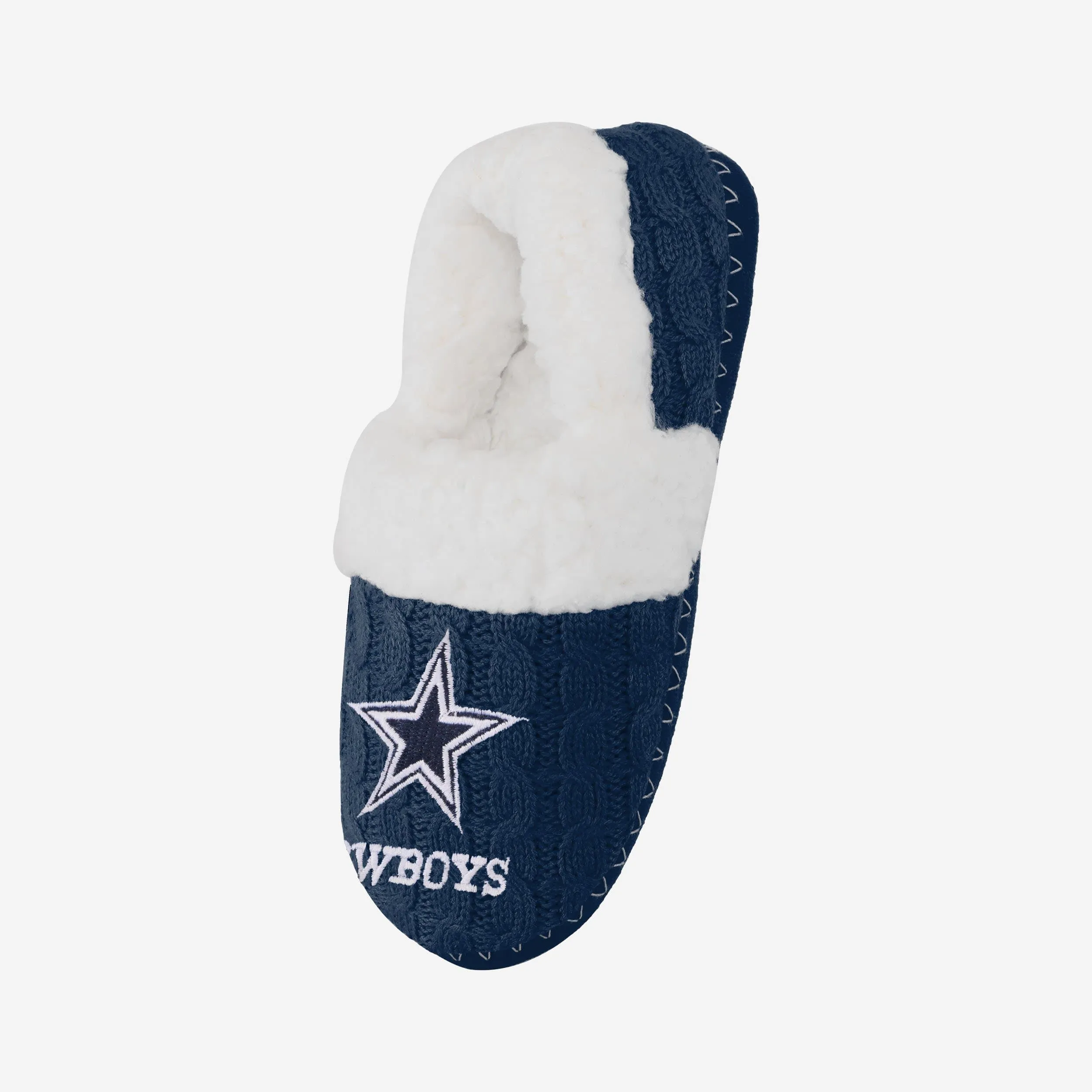 Dallas Cowboys Womens Team Color Moccasin Slipper