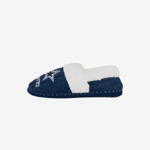 Dallas Cowboys Womens Team Color Moccasin Slipper