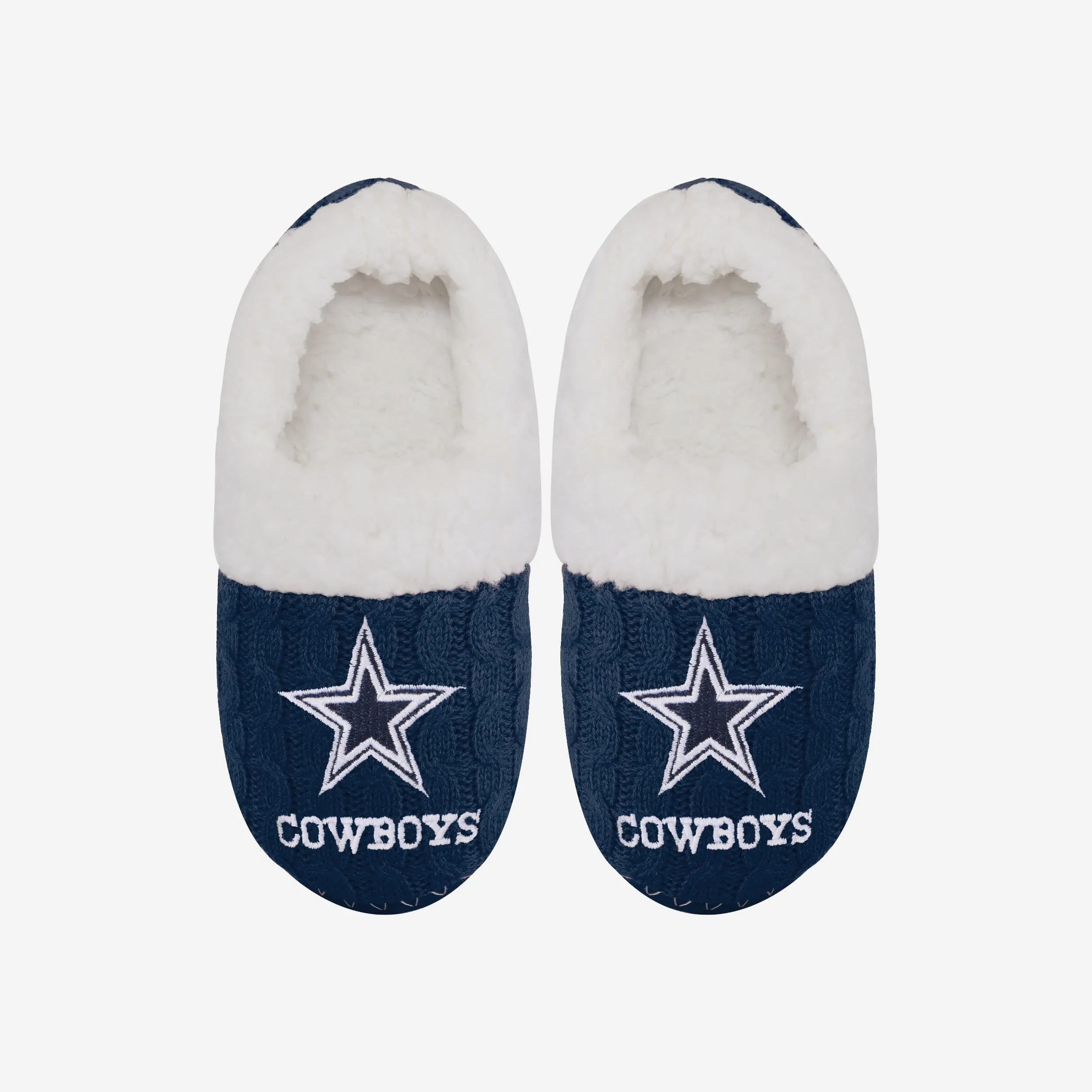 Dallas Cowboys Womens Team Color Moccasin Slipper