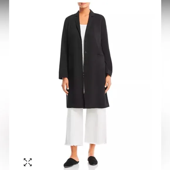 Eileen Fisher Black Duster Jacket