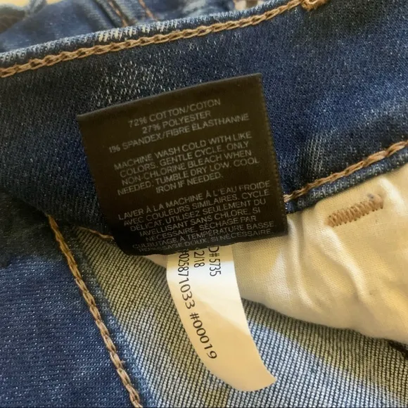 Express Shortie Distressed Cuffed Jean Shorts