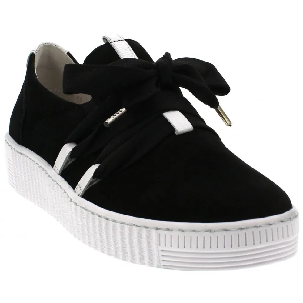 Gabor Waltz Black Suede Trainers