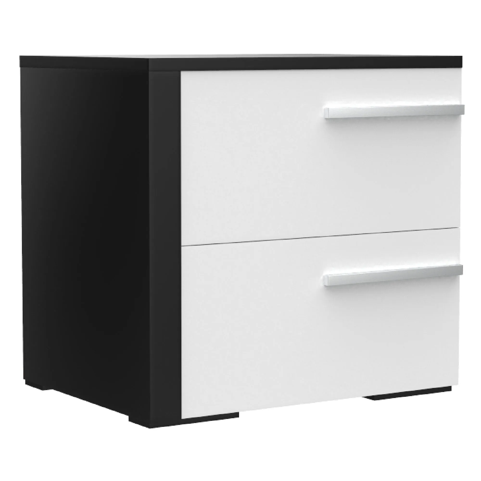 Gabriella right night table for bedroom decoration, java & white