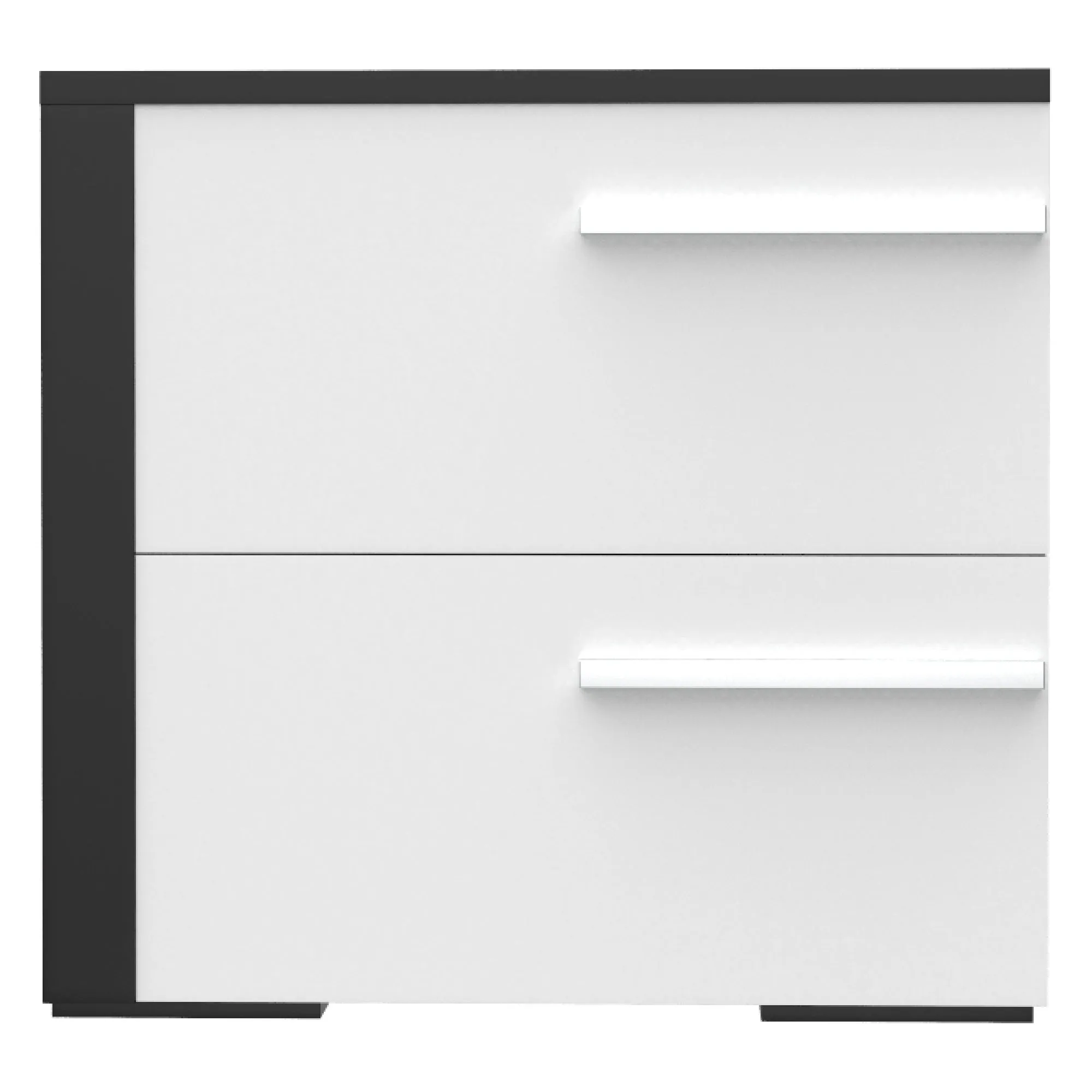 Gabriella right night table for bedroom decoration, java & white