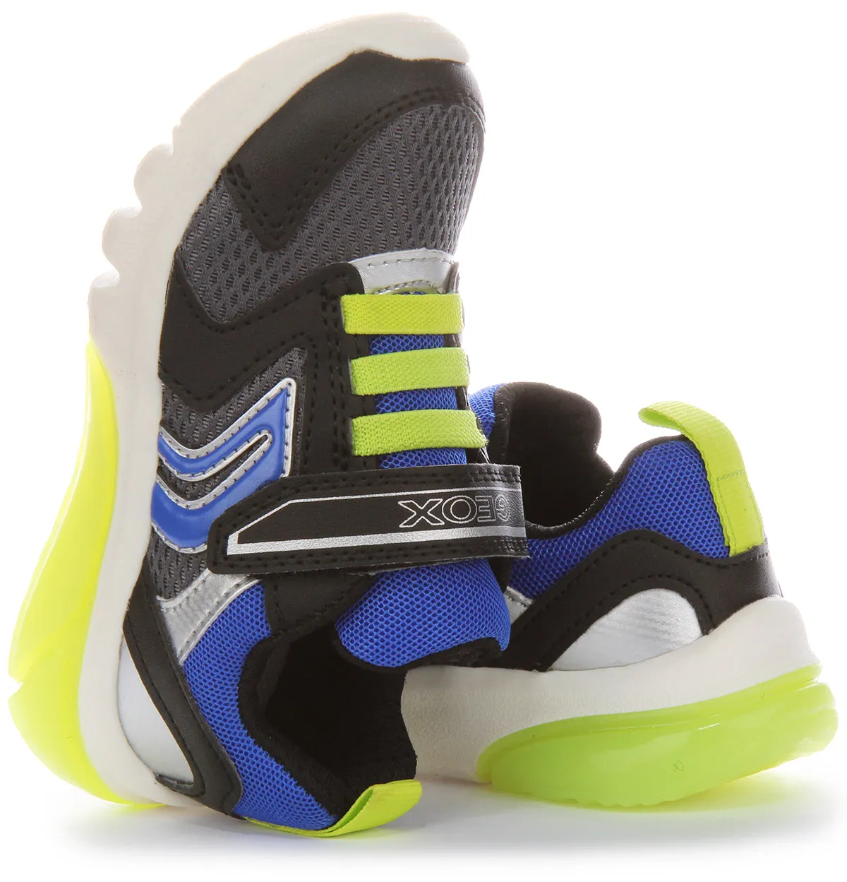 Geox J Ciberdrone C In Black Blue For Kids