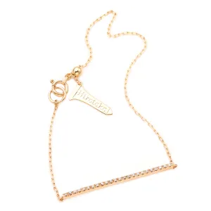 GOSSAMER Diamond Long Bar Bracelet
