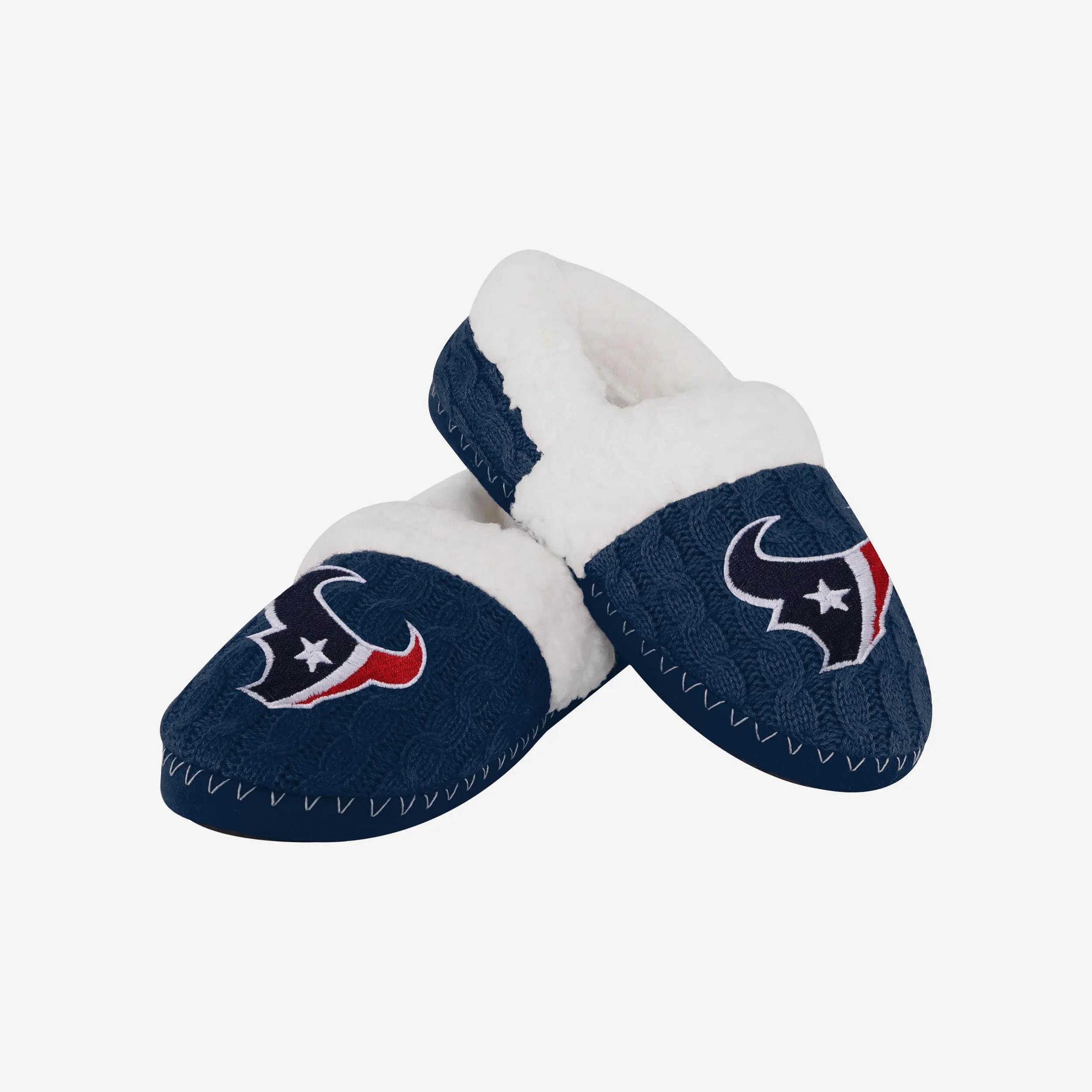 Houston Texans Womens Team Color Moccasin Slipper